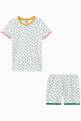 thumbnail of PYJPOCKET® Short Pyjama in Spotted Cotton Rib Knit   #1