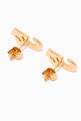 thumbnail of "Sh" Stud Diamond Earrings in 18kt Yellow Gold     #2