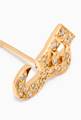 thumbnail of "Sh" Stud Diamond Earrings in 18kt Yellow Gold     #3