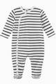 thumbnail of Sleepsuit in Striped Patterned Cotton  #0