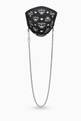 thumbnail of Monogram Face Mask with Chain in Knit   #0