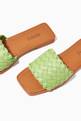 thumbnail of Woven Slide Sandals in Leather      #4