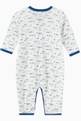 thumbnail of Sleepsuit in Transport Patterned Cotton Rib Knit  #1