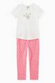 thumbnail of Pyjama Set in Floral Cotton Rib Knit  #0