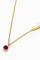 thumbnail of Ara Ruby July Birthstone Necklace in 18kt Yellow Gold  #2