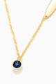 thumbnail of Ara Blue Sapphire September Birthstone Necklace in 18kt Yellow Gold  #2