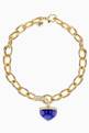 thumbnail of Dome Majesty Lapis Lazuli & Diamond Bracelet in 18kt Yellow Gold  #0