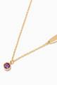 thumbnail of Ara Amethyst February Birthstone Necklace in 18kt Yellow Gold  #2