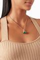 thumbnail of Dome Majesty Malachite & Diamond Necklace in 18kt Yellow Gold  #4