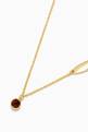 thumbnail of Ara Garnet January Birthstone Necklace in 18kt Yellow Gold    #2