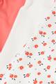 thumbnail of Long Sleeve Bodysuit in Floral Organic Cotton Rib Knit, Set of 3  #2