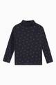 thumbnail of Long Sleeve Polo-neck Shirt in Cotton Rib Knit  #0