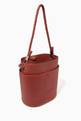 thumbnail of Medium Key Bucket Bag in Shiny & Grained Calfskin  #2
