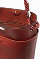 thumbnail of Medium Key Bucket Bag in Shiny & Grained Calfskin  #4