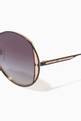 thumbnail of Round Sunglasses in Metal     #2