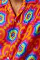 thumbnail of قميص هاواي بولينغ حرير بنقشة كلايدسكوب بشعار GG #3