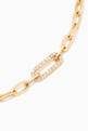 thumbnail of Pavé Diamond Paperclip Link Bracelet in 10kt Yellow Gold   #2