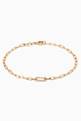 thumbnail of Pavé Diamond Paperclip Link Bracelet in 10kt Yellow Gold   #0