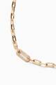 thumbnail of Pavé Diamond Paperclip Link Necklace in 10kt Yellow Gold   #3
