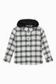 thumbnail of Checkered Hooded Shirt in Organic Cotton   #0