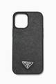 thumbnail of iPhone 12 Max Pro Case in Saffiano Leather     #0