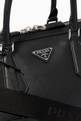 thumbnail of Triangle Logo Travel Bag in Saffiano Leather #5
