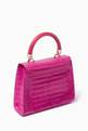thumbnail of Michelle Small Top Handle Bag in Crocodile Leather        #2