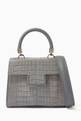 thumbnail of Michelle Small Top Handle Bag in Crocodile Leather        #0