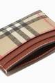 thumbnail of Card Case in Vintage Check E-canvas & Leather     #2