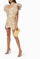 thumbnail of Wing Mini dress in Metallic Gaufre  #1