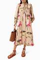 thumbnail of Woodie Floral Print Midi Dress in Organic Cotton #1