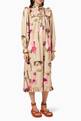 thumbnail of Woodie Floral Print Midi Dress in Organic Cotton #0