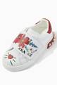thumbnail of Floral Print Portofino Sneakers in Leather #3