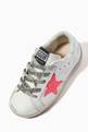 thumbnail of Super-Star Sneakers with Suede Star & Patent Heel Tab in Leather         #3