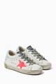 thumbnail of Super-Star Sneakers with Suede Star & Patent Heel Tab in Leather         #0