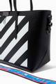 thumbnail of Diagonal Stripe Shopper Tote Bag in Leather         #5