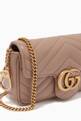 thumbnail of GG Marmont Super Mini Bag in Matelassé Chevron Leather      #4