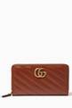 thumbnail of GG Marmont Zip-Around Wallet in Leather   #0