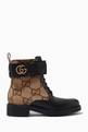 thumbnail of GG Marmont Ankle Boots in GG Supreme Canvas & Leather    #0
