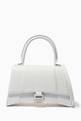 thumbnail of Hourglass Small Top Handle Bag in Shiny Croc-embossed Calfskin  #0