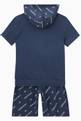 thumbnail of All-over Logo Print T-shirt & Shorts Set in Cotton #2