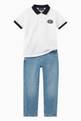 thumbnail of Contrast Trim Logo Patch Polo Shirt in Cotton Piquet #1