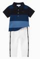 thumbnail of Gradient Stripe Polo Shirt in Cotton #1