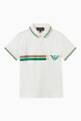 thumbnail of Contrast Line Logo Polo Shirt in Cotton Piqué  #0