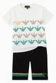 thumbnail of Multi Eagle Line Print T-shirt in Cotton Jersey  #1