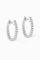 thumbnail of Graphique Diamond Hoop Earrings in 18kt White Gold   #0