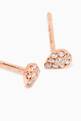 thumbnail of Magic Touch Pear Diamond Earrings in 18kt Rose Gold   #3