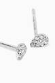 thumbnail of Magic Touch Pear Diamond Earrings in 18kt White Gold   #3