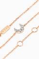 thumbnail of Magic Touch Moon Diamond Chain Bracelet in 18kt Rose Gold   #2