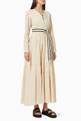 thumbnail of Belted Tiered Maxi Dress in Cotton   #0